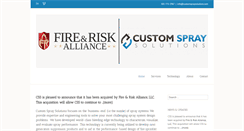 Desktop Screenshot of customspraysolutions.com